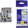 Brother TZ-551 P-touch Laminated Tape Black On Blue 24MM X 8M