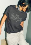 Oversized Printed T-Shirt - Dark Grey & The Beatles