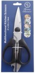 @home Kitchen Scissors Black Handle 21X8.8X1.8CM 1 PC Stainless Steel All-purpose Scissor