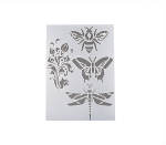 Stencil Insect + Blom A5