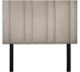 Mia Beige Headboard Queen Bed Finish Colour - Beige Fabric Condition - Knock Down