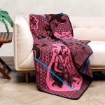 Moshoeshoe Brown pink peacock - 155 X 165 Cm