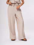 Wide Leg Textured Lounge Pants - XL Stone