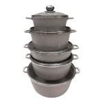 Smte Non Stick 10 Piece Cookware Pot Set White With Keychain