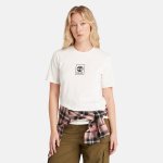 Stack Logo T-Shirt For Women - XL Vintage White