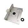 Aluminum Router Table Insert Plate Router Flip Plate Miter Gauge Guid