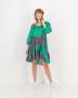 GREE N Wave Short Puff Sleeve Shirred Dress - XS / N / Women
