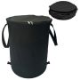 Camping Trash Can 600D Collapsible Bin 18 X 22IN Zippered Lid