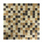 Mosaic Tile Glass Beige Mix L32.7CM X W32.7CM Per Sheet