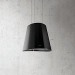 Elba Elica 50 Cm Cylinder Style Cookerhood 10 JUNO Black