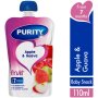 Purity Pureed Baby Food Pouch Apple & Guava 110ml