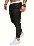 Men's Casual Loose Fit Straight Leg Joggers Trendy Tapered Sports Pants For Spring Fall