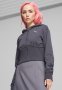 Puma Dare To GYM2K Cropped Fz Hoodie - Galactic Gray