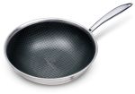 28CM Non-stick 18/10 S/S Wok - Eternal Collection