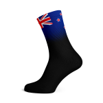 New Zealand Flag Socks - Small Black