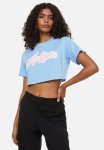 Cropped Printed Top - Blue