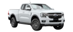 Ford Ranger Supercab Xlt With Leather Seats 2023-DATE Cotton Canvas Seat Covers