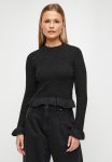 Lurex Crew Neck - Black With Silver Lurex