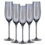 Premium Elegant Hand Blown Champagne Flutes Glasses - Set Of 6