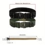 Quick Release Tactical Belt For Men - Army Style Combat Belt For Outdoor Activities And Fishing - Fashionable Oxford Waistband