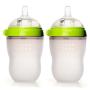 Comotomo Natural Feel Bottle 250ML -twin Pack - Green