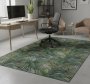 Palm Green Leaves Office Vinyl Rug