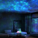 Starry Night Galaxy Room Projector USB Powered 14+ - Aurora Borealis Ocean Wave LED Light Projector For Bedroom Home Theater Par