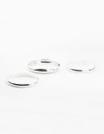Silver Plated Classic Medium Smooth Bracelets 3-PACK