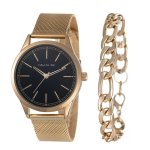 Gents Gold Watch 2 Piece Box Set- HBSM4059