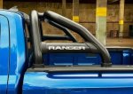 Ford Ranger Next Gen Sports Bar With Oval Side Tubes Black 2023+ Fits Double Cab & Super Cab Models Fits Securi-lid 218 Artav Bs