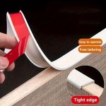 Self-adhesive U-shaped Tpe Plastic Veneer Edge Banding 1PC Flexible Edge Trim For Wood Panel Cabinet Door Furniture Decoration
