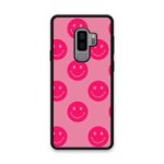 Custom Printed Tpu Cases - Samsung Galaxy S9 Plus & 39 Hot Pink Smiley& 39 By