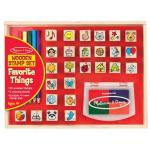 Melissa & Doug Wooden Favourite Things Stamp Set