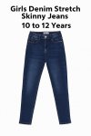 Girls Denim Stretch Skinny Jeans 10 To 13 Years