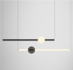 Escobar Horizontal Pendant Light Black