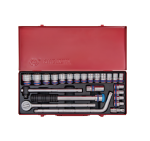 Socket Set 24PC 1 2" 10-32MM 6PT