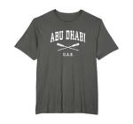 Abu Dhabi United Arab Emirates Vintage Nautical Paddles Spor T-Shirt