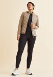 Padded Hooded Outdoor Jacket - Beige