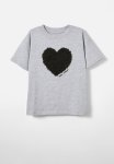 Cotton On Livvy Lux Short Sleeve Tee - Storm Grey Marle bow