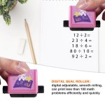 Math Roller Stamp - Pink - Subtract