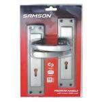 Samsung Samson Lockset 3L Sabs Luca 8IN Sat Nickel Blk