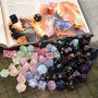 7PCS Iridescent Glitter Polyhedral Dice Set D4 D6 D8 D10 D% D12 D20 For Board Game