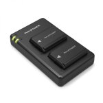 Ravpower 2X 1100MAH Replacement Batteries For Sony NP-FW50 With Charger Set – Black
