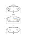 Stone Brake Pad Set Front SP79550