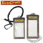 Tork Craft Twin Phone Protection Pouch Kit 2 X Pouch 1 X Lanyard Pvc Waterproof TC991090