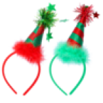Christmas Festive Red & Green Headband Colour May Vary