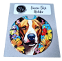 Funky & Colourful Licence Disk Holder - American Staffordshire Terrier