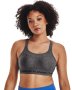 Women's Armour High Crossback Heather Sports Bra - Charcoal Light Heather / 34C