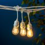 Litehouse 15M LED Festoon Traditional Bulb String Lights -15 Bulbs White