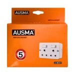 Ausma Double Switch And Socket 3 Pin